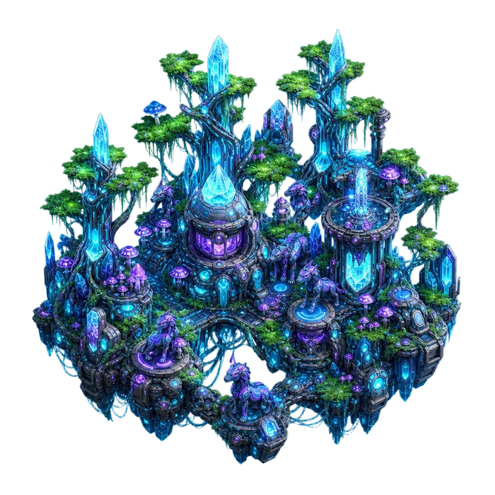 Colony Net Forest terraforming artwork